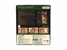 RoboTime Dřevěné puzzle Kočičí král