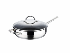 Pánev s mramorovým povrchem a poklicí GOURMET 24 cm nerez BG-9846-MM