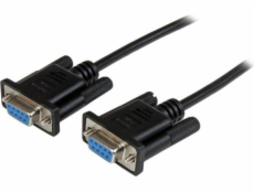 STARTECH 1m Black DB9 RS232 Null Modem Cable F/F, STARTECH 1m Black DB9 RS232 Null Modem Cable F/F - SCNM9FF1MBK