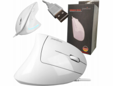 Perixx Myš Perixx PERIMICE-513 W Drátová myš Optická vertikální bílá