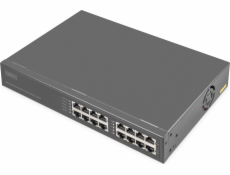 Digitus Přepínač Switch 8portový gigabitový PoE + injektor 250W s paticí