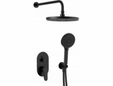 KFA Podomítková sprchová sada KFA s baterií OTAVA černá 5559-501-81