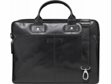 dbramante Brašna Kronborg - 16 (2. generace) - Kožená taška na notebook do 16 let - Černá