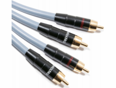 Melodika Kabel Melodika MD2R120G 2x RCA - 2x RCA, kovový - 12 m