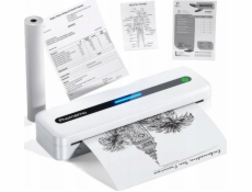 Phomemo Tiskárna štítků přenosná termální tiskárna samolepek, 300 dpi A4, 216/110/80/53, Phomemo / M832 / bílá