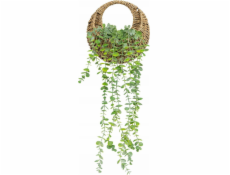 Atmosphera Umělý eukalyptus v pleteném květináči, 70 cm