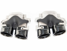 MTuning koncovky tlumiče výfuku černé pro MERCEDES třídy E W213 S213 GLC X253 GLC C253 třídy E A238 třídy E C238 facelift 2020-2023