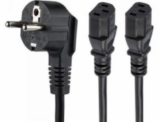 StarTech Napájecí kabel StarTech 2M SCHUKO CEE7 TO 2X C13 CORD/.