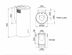 Okap MAAN Elba2 W835 czarny