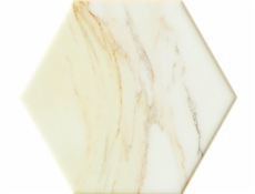 Keramický obklad Flare White Hex, 11 x 12,5 cm