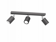 Luminex Stropní svítidlo Striper 4465, páskové, 3x8W, GU10, šedá/chromová