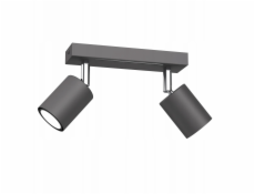 Luminex Stropní svítidlo Striper 4464, páskové, 2x8W, GU10, šedá/chromová