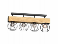 Luminex Stropní svítidlo Menton 1639 4x15W E27 černé/dřevěné
