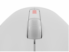 Genesis herní myš ZIRCON 500/Herní/Optická/10 000DPI/Bezdrátová USB + Bluetooth/Bílá