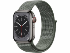 Crong Crong Nylon - sportovní řemínek pro Apple Watch 42/44/45/49 mm (vojenská zelená)