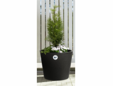 Plastový hrniec 4LIVING 276390, čierny, O39 cm