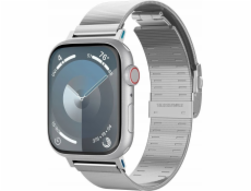 Spigen Spigen Sleek Link, stříbrný - Apple Watch 49mm/45mm/44mm/42mm
