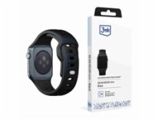 3mk Silicone Watch Strap pro Apple 42/44/45/49 mm Black
