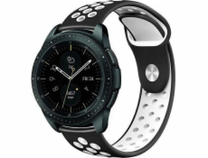Beline Beline řemínek na hodinky 22mm sportovní silikonový černobílý pouzdro