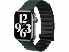 Beline Magnetický řemínek pro Apple Watch 42/44/45/49mm černý/zelený, černá/zelená krabička