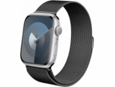 Crong Řemínek Strap Crong Milano Steel Apple Watch 4/5/6/7/8/9/SE/Ultra 42/44/45/49mm grafitový