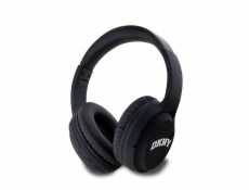 DKNY PU Leather Arch Logo Bezdrátová Sluchátka Black