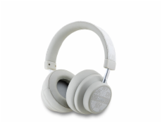 DKNY PU Leather Checkered Pattern Bezdrátová Sluchátka Pearl