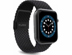 Puro PURO Loop Band Apple Watch 42/44 mm pletený řemínek (černý)
