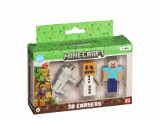 MINECRAFT 3D ERASERS - 3 PACK VER.B