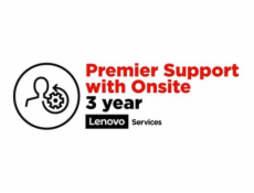 Lenovo Premier Support with Onsite NBD - Prodloužená dohoda o službách - náhradní díly a práce (pro systém s 3letou zárukou depo nebo carry-in) - 3 let (z původního data zakoupení vybavení) - na místě