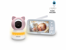 EVOLVEO Baby Monitor N5 - Set videochůvičky s 360° dohledem, obousměrnou komunikací a ukolébavkami,