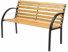 DOMOLETTI Lavice K-A204, hnědá, černá, 122×63×80 cm