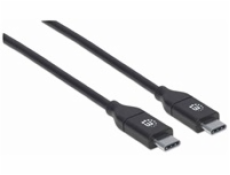 Kabel USB Manhattan USB-C - 2 m Czarny (355247)