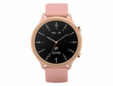 Garett Smartwatch Veronica zlatá, růžový řemínek
