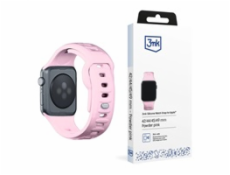 3mk Silicone Watch Strap pro Apple 42/44/45/49 mm Powder Pink