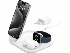 Belkin BOOST CHARGE Qi2 15w Magnetic 3in1, bílý
