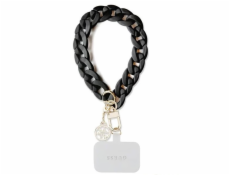 Guess Wrist Chain 4G Charm Strap Acrylic Black Nové