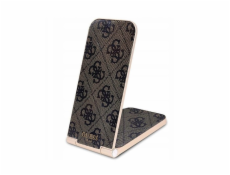 Guess 4G Pattern Stolní Bezdrátová Magnetická Nabíječka 2v1 Brown Nové
