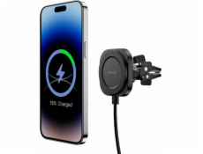 Swissten magnetický držák do ventilace autamagstick compact s bezdrátovým nabíjením 15w/7,5w (kompatibilní s magsafe)