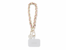 Guess Přívěsek 4G Saffiano Charm Pink Nové