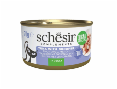 SCHESIR Tuna with grouper in jelly - mokré krmivo pro kočky - 70g
