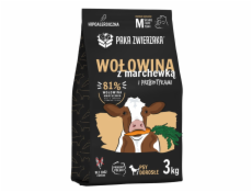 PAKA ZWIERZAKA Beef with carrots M - suché krmivo pro psy - 3kg