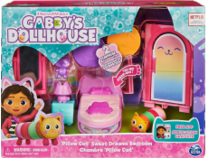 Polly Pocket Gabi a její kočičí domeček - Kouzelné pokoje pro domeček Ložnice + figurka kočky (GXP-912216)
