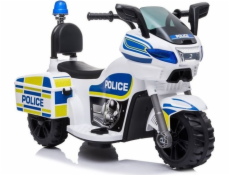 Lean Cars Štíhlá auta Bateriová motorka Police TR1912 bílá
