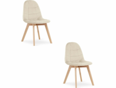 Leobert Židle BORA - béžový samet x 2