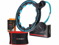 HMS MAGNETICKÁ HULA HOP SADA ČERNÁ/TYRKÝZOVÁ HHM17 S POČÍTADLEM HMS + HUBNUCÍ PÁS BR163 ČERVENÝ