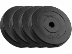 Rebel Sada bitumenových závaží 4x5kg, otvor 31mm, klasická destička, REBEL ACTIVE