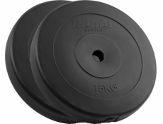Rebel Sada bitumenových závaží 2x15kg, otvor 31mm, klasická deska, REBEL ACTIVE