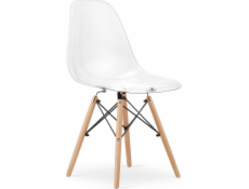 Taakie Meble Židle Takakie Meble OSAKA transparent / přírodní nohy x 4