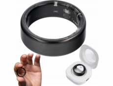 OEM Chytrý kroužek R11M - ocel s nabíjecí stanicí velikost 9 (18,9 mm) černý